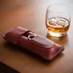 Handmade Leather 2-Cigar Case