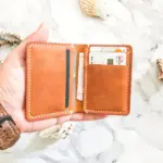 Handmade and Hand-Stitched Bifold Leather Wallet
