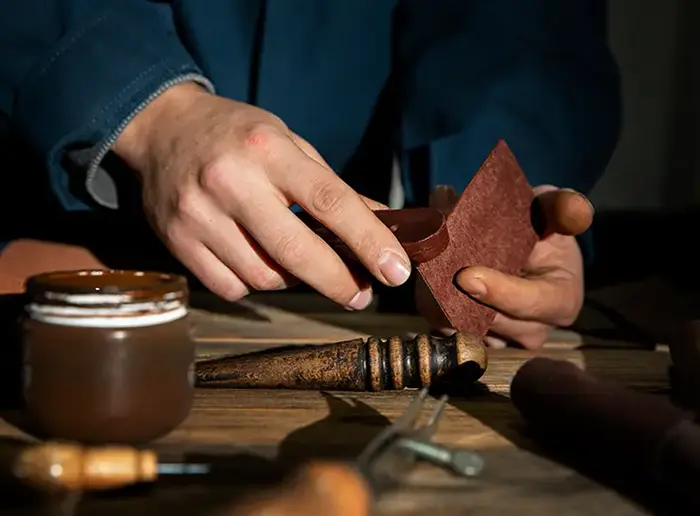 Handmade Leather 2-Cigar Case