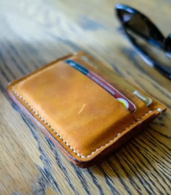 Slim Handmade Leather Card Wallet