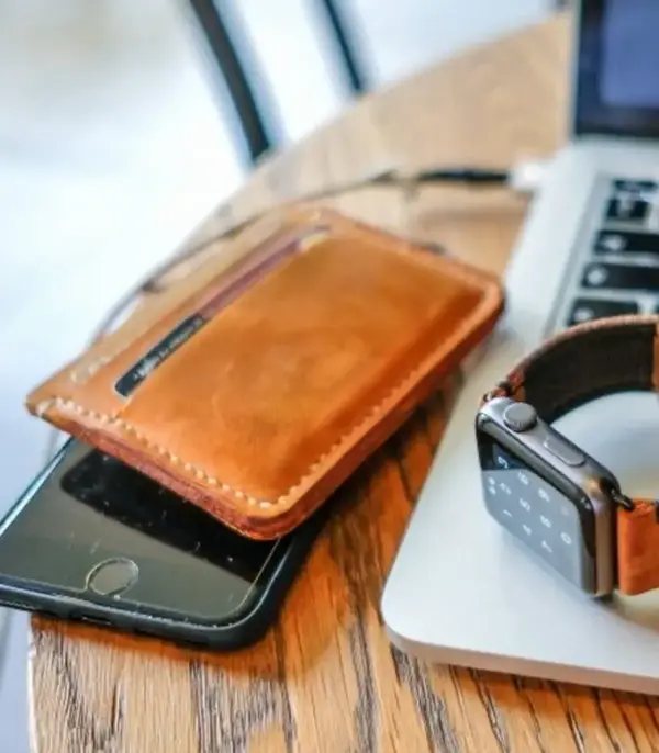 Slim Handmade Leather Card Wallets
