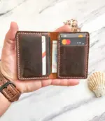 Handmade & Hand-Stitched Bifold Leather Wallet