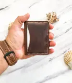 Handmade & Hand-Stitched Bifold Leather Wallet