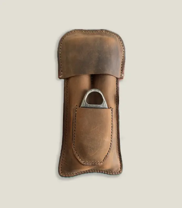 Handmade Leather Double Cigar Case