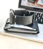 Minimalist Handmade Black Leather Card Wallet