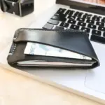 Minimalist Handmade Black Leather Card Wallet