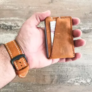 Minimalist Handmade Leather Card Wallet