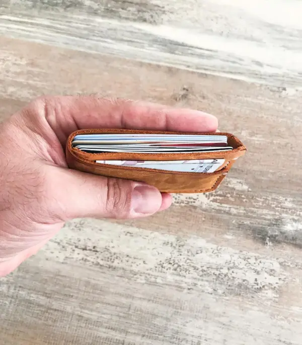 Minimalist Handmade Leather Card Wallet