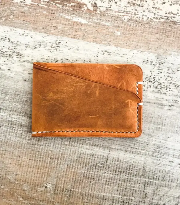 Minimalist Handmade Leather Card Wallet