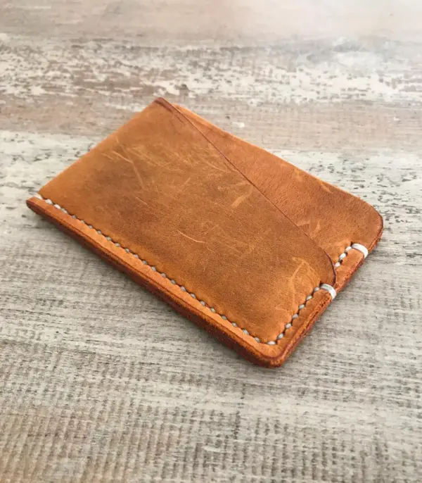 Minimalist Handmade Leather Card Wallet