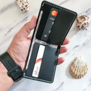 Handmade Black Leather Wallet