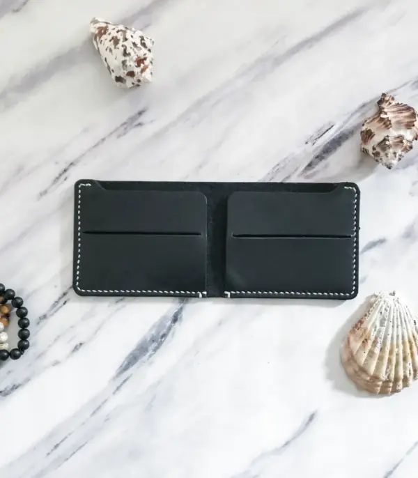 Handmade Black Leather Wallet