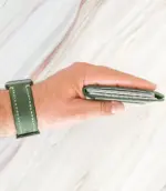 Handmade Dark Green Leather Card Wallet