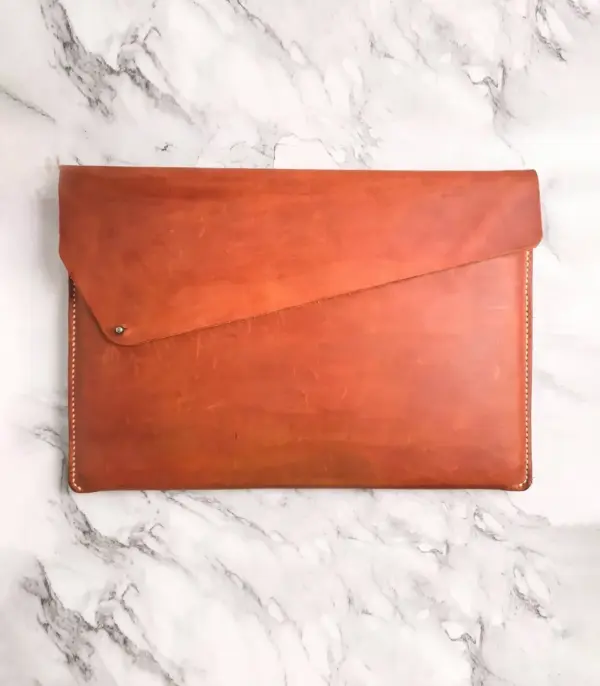 Handmade & Hand Stitched Leather Macbook Case