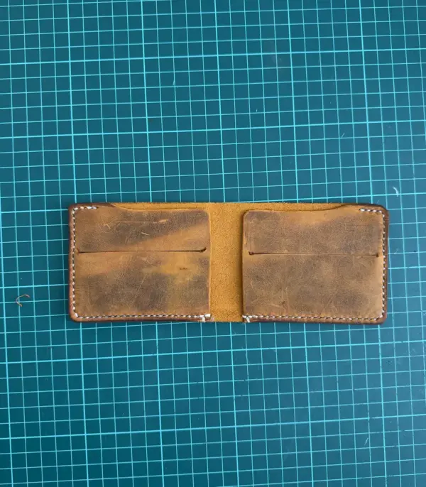 Handmade & Hand Stitched Leather Wallet