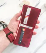 Handmade Red Leather Wallet