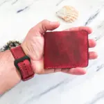 Handmade Red Leather Wallet